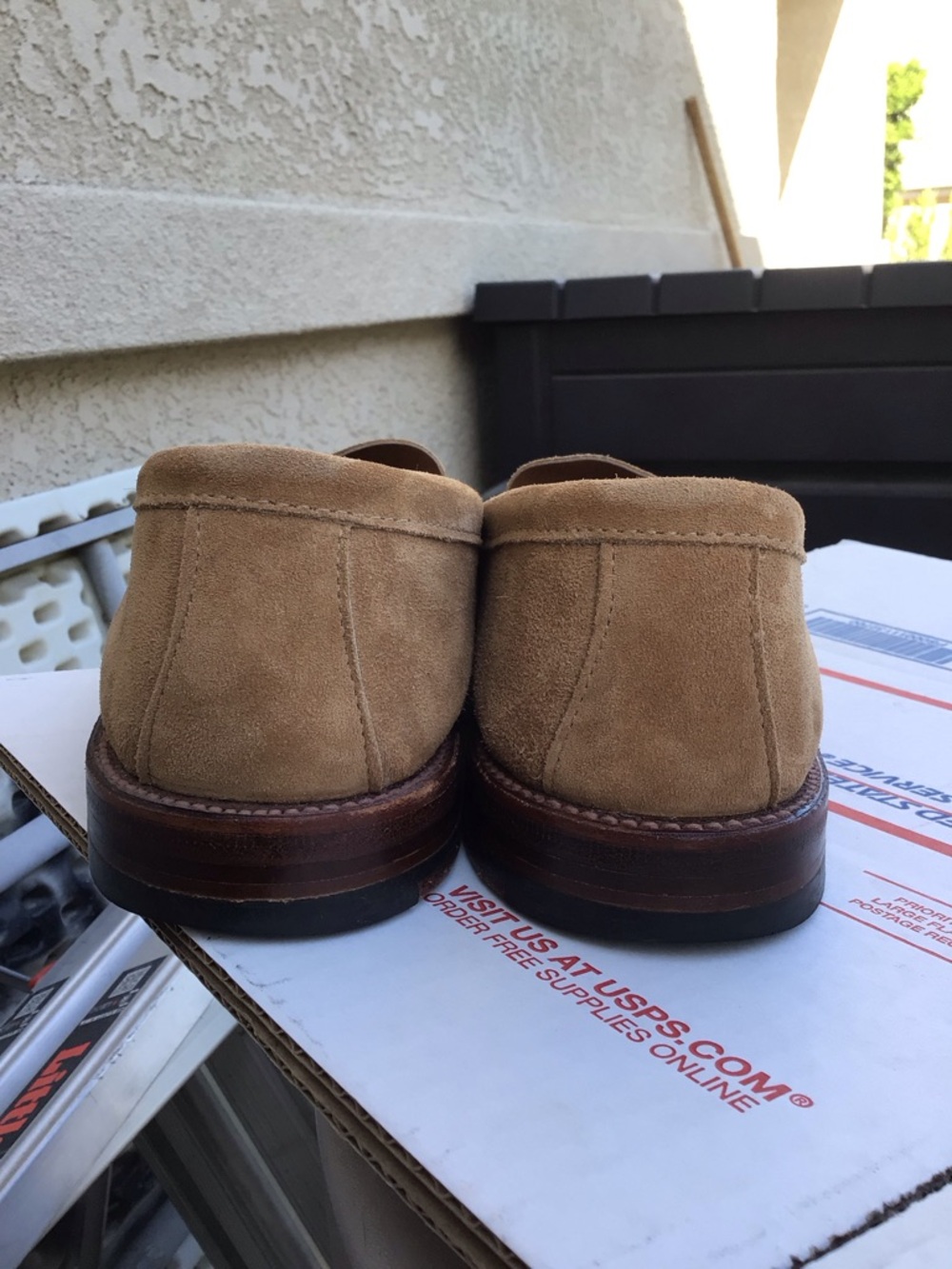 Alden used conditions suede loafers 9.5/D minimal usage - Picture 15 of 16